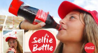 Coca Cola launched a ‘Coca Cola selfie bottle’ that snaps while sipping it!