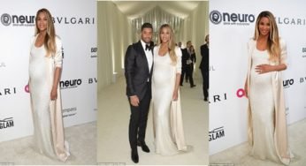 Pregnant Ciara Steps With Baby Bump & Husband For Elton John’s Academic Award viewing party (Photos)