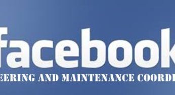 Facebook Job: Facebook Engineering and Maintenance Coordinator