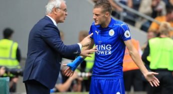 Vardy denies rift with axed Ranieri