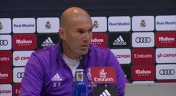 Real Boss Zidane warns against complacency