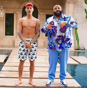 Justin Bierber Striped In New DJ Khaled Music Video