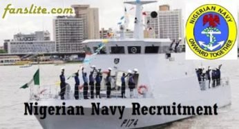 Nigerian Navy Recruitment 2017/2018 – Application & Requirement.