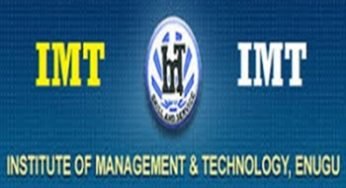 IMT Post Utme 2017/2018 Admission Screening Exercise – IMT Enugu Admission Notice