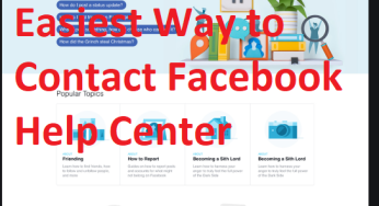 Easiest Way to Contact Facebook Help Center – Help Center for Facebook | Help Center FB