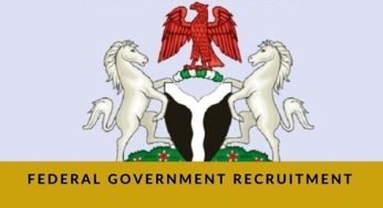 Federal Government Recruitment 2021/2022 Application Form Portal