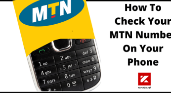 Steps On How To Check MTN Number Using Phone.