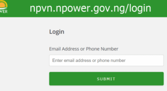 N-power Profile npvn.npower.gov.ng/login 2021 | Login with Email Address
