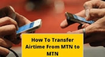 MTN Airtime Transfer Code – How to Send Credit