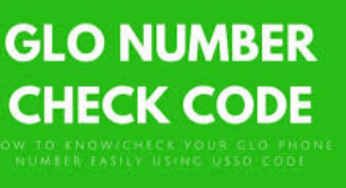 Full Step On How to Check GLO Number with a USSD Code
