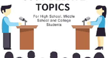 300 Debate Topics and Answers for High School Students