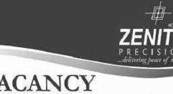 Zenith Precision Limited Job Recruitment Application Form