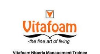 Vitafoam Nigeria Plc Recruitment – Application Guide and Procedures