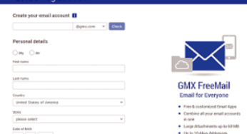 GMX Account Registration – How To Signup GMX Mail