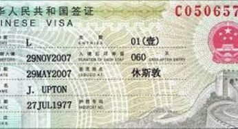Top China Visa Requirement
