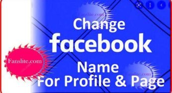 Facebook Name Change (Profile & Page) – How To Change Name On Facebook