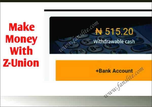 How to Make Money From Z-Union - You Can Earn up to N200 Daily