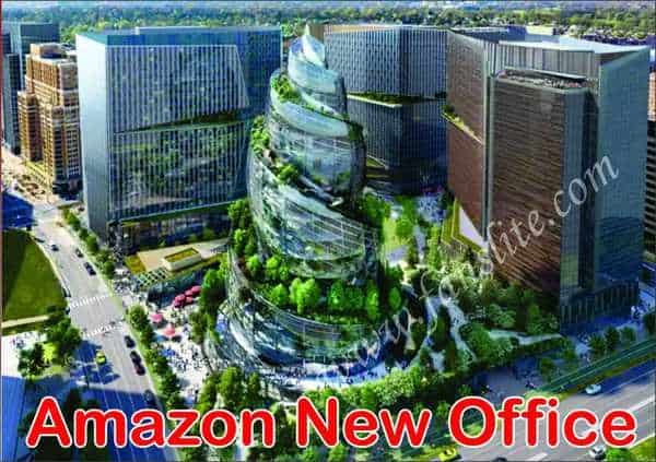 New Amazon Office Built With a Spiraling Rooftop - Amazon Office in Virginia