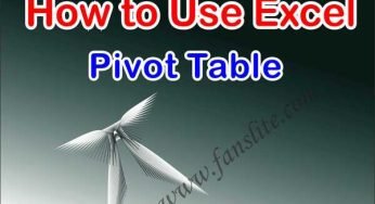 How to Use Excel – How to Develop a Pivot Table in Excel