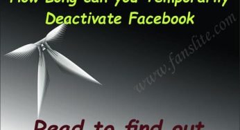How Long can you Temporarily Deactivate Facebook