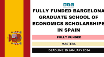 Barcelona Graduate School of Economics Scholarships 2024